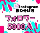 Instagramのフォロワー5000人増やします Instagram集客・フォロワー増やし・拡散手伝います！ イメージ1