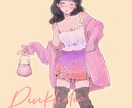 NY美大生がおしゃれなアイコン/イラストを描きます 好きな自分のファッションやメイクをイラスト化して記録する♡ イメージ7