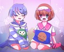 レトロで優しくて可愛いアニメ塗りの立ち絵描きます ゲームの立ち絵やTRPG、IRIAM用イラスト、グッズ用など イメージ8