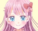 かわいい少女漫画風の女の子描きます かわいいアイコンを使用してみませんか？ イメージ1