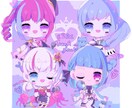 商法利用OK◆カラフルなミニキャラ描きます 周りの小物、ちょっとした背景付き イメージ9