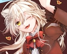 バストショット人物イラスト描きます 胸下までのキャラ絵!※有料OPにてデザイン背景追加できます。 イメージ3