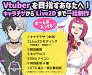 VTuberキャラデザ×Live2D一括制作します 「何も分からない」からで大丈夫。デビューまでずっと隣にいます イメージ1