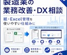 製造業の業務改善・DX相談に対応します 製造現場を知る視点で小さくDX化します イメージ1