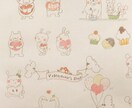 10点のほんわかイラストカットをお描きします 印刷物の挿絵に！ポップのワンポイントに！色々使えてお得 イメージ1