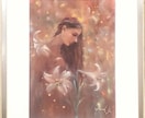 水彩/パステルで優しい色彩の絵画作品を制作します サイズ:F4/額付/挿絵/表紙絵/お部屋やオフィスに飾る絵 イメージ5
