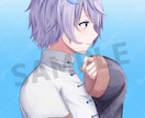 サムネイルにぴったりなキャラ単体イラスト描きます 配信サムネイルやMV素材に！透明感のあるイラストで彩ります イメージ7