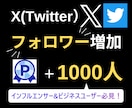 Twitter(X)フォロワー1000人増やします 【6月限定最安値】エックス最安値に挑戦中 イメージ1