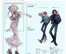 キャラクターらしい！立ち絵イラスト描きます キャラクターを個性や魅力を活かした立ち絵イラスト！ イメージ2