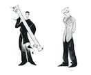 なだふいの個人依頼受付ます シンプル/モノクロ/オシャレ|人物/カットイラスト/アイコン イメージ5