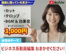 3,000円でYouTube向け動画編集いたします 初回限定 フルテロップ・BGM・効果音等すべてコミコミ価格♪ イメージ1