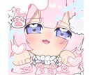 魅力を詰め込んだかわいいSNSアイコン描きます キャラクターが映えるデコレーションで更にかわいく♡ イメージ2