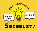 現役インハウスデザイナーが5案ご提案します 商品名やブランド名、キャッチコピーなどご相談ください！ イメージ1