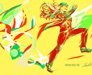 キャラクターのイラストを作成します オーダーメイドに　ビジネスや個人使用も可　Ａ４サイズまで イメージ5