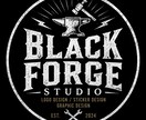 無骨で印象に残るオリジナルロゴを制作します チーム・ショップ・ブランドの個性を形にします イメージ2