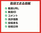 YouTubeのコメント収集ツールを販売します 視聴者分析で再生回数の伸び悩みを突破しましょう！ イメージ3