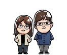 アイコン利用OK★デフォルメ似顔絵描きます 自分のアイコン用やウエディング用、プレゼントに！ イメージ4
