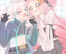 可愛い絵柄でキャラクターのイラストなどお描きします デフォルメ〜等身・首上〜全身までご要望に沿ってお描きします！ イメージ3