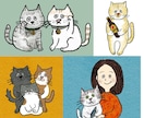 ペットやお好きな動物のゆるかわなイラスト描きます SNSアイコンにおすすめ！キャラクター風の似顔絵でほっこり イメージ2