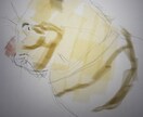 お写真をもとに猫のゆるいイラストを描きます 大切なうちの子を、温かみのある手描きイラストに イメージ3