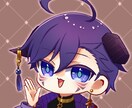 ポップなキャラクターアイコンを描きます 自分だけの可愛いミニキャラアイコンいかがでしょうか？ イメージ1