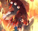 キャラの全身まで描きます 好きなキャラは大きな1枚にしたい！そんなあなたに…♡ イメージ2