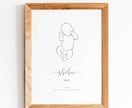 赤ちゃん誕生記念に【3日以内ok】命名書作成します シンプルナチュラルなのでお部屋に飾れます！プレゼントにも☆ イメージ1