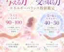 チャクラや心のエネルギーを数値で鑑定します 見えない今の状態を数値でわかりやすく可視化・願力・受け取る力 イメージ4