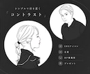 最短2日✳︎モノクロ×シンプルな似顔絵を作成します 芸能人のお写真でもOK！線画アイコン＊恋人へのプレゼントに！ イメージ2