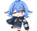 SDキャラクターを２枚描きます youtube動画、アイコン、グッズ制作などに！ イメージ2