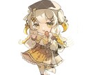 商用可︎︎︎︎⟡透明感のあるミニキャラを作成します 配信や動画、アイコン等幅広くお使い頂けます！ イメージ2