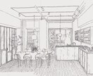 手描きでパースを作成いたします 内観、外観パースを柔らかいタッチで表現します。 イメージ4