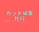 10分×1000円で面倒なカット作業のみ承ります 動画尺10分×1000円でカットのみ代行致します！※割引有 イメージ1