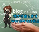 WordPress既存ブログの修正に対応します 今のテーマ・プラグインを変えず、壊さずに対応します イメージ1