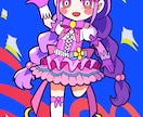 ダークポップ系SDイラストを描きます 4頭身前後の闇や病みを感じるイラストを描かせてもらいます！ イメージ8
