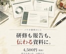 文字だらけのパワポを伝わる資料に清書します 研修・報告・手順書を10枚4,500円、話す台本つきで イメージ1