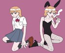女の子の絵やSNSのアイコンを描きます イラストやSNSのアイコンを書かせていただきます。 イメージ1