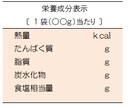 栄養価計算（推定値）して表示作成をいたします 現役の病院管理栄養士が栄養成分表示作ります！ イメージ1
