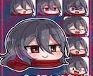 顔だけデフォルメイラストを制作します 顔だけのデフォルメイラストなので、配信や動画に最適です！ イメージ6