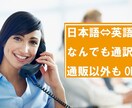 英語対応！★★貴方の海外通販を強力にサポートします 日本語⇔英語に翻訳します！細かい指定もOK！！ イメージ1