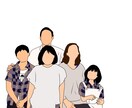 写真をなぞってイラストを描きます 思い出の写真、絵にしませんか？ イメージ1