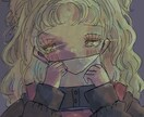 機械で描く手描きの質感。詩的な人物イラスト描きます あなたの「世界観」を、一枚の芸術へ。 イメージ1