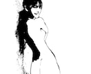 美少女を描きます 白黒(モノクロ)を基調とした絵を得意とします。 イメージ1