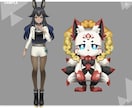 Vtuber用Live2Dモデル原画作ります モデリングオプションあり！人外、動物もOK！ イメージ7