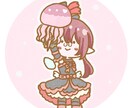 ゆるゆるミニキャラのアイコンを制作します クレヨン調の線画と水彩風の優しい色合いのふわふわイラストです イメージ4