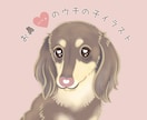 お鼻ハート♥もふもふ【ペット】似顔絵描きます ♡おめめと♡お鼻で、ウチの子をとびきり可愛いイラストに❤︎ イメージ1