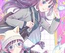 華やかで目を引く一枚絵✨ご要望に応じて描きます あったか&爽やかなテイストが得意♪細かくオーダーできます！ イメージ9