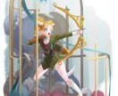 商用利用可！TRPGに活用できます サイコー立ち絵！ソシャゲ風背景つけられます♪ イメージ1