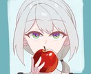 ゆるっとラフめなアイコン描きます 瞳が印象的でラフ感がかわいい！ イメージ3