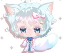 ゆめかわ♡もふ耳ミニキャラ立ち絵描きます 配信・SNSアイコン・グッズに イメージ3